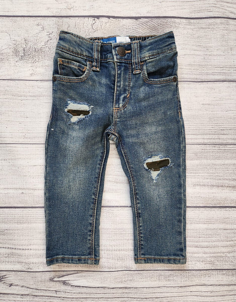 Skinny 360 Rip-And-Repair Jeans