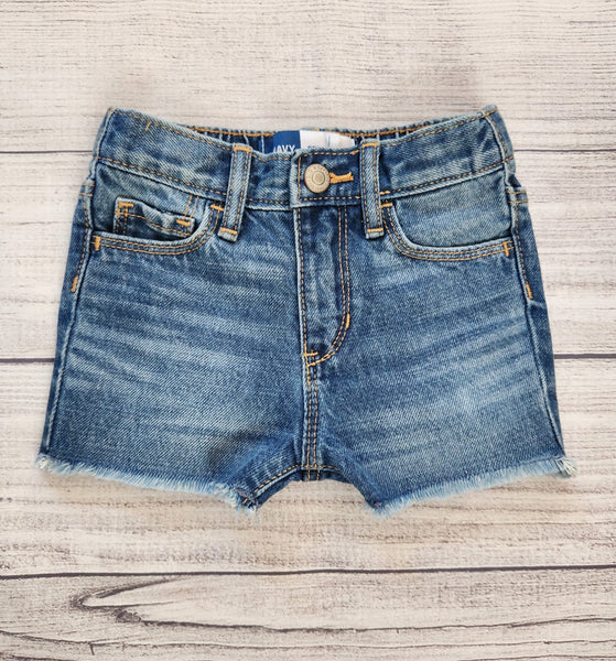 Slouchy Straight Cut-Off Jean Shorts