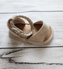 Faux-Suede Braided Sandals